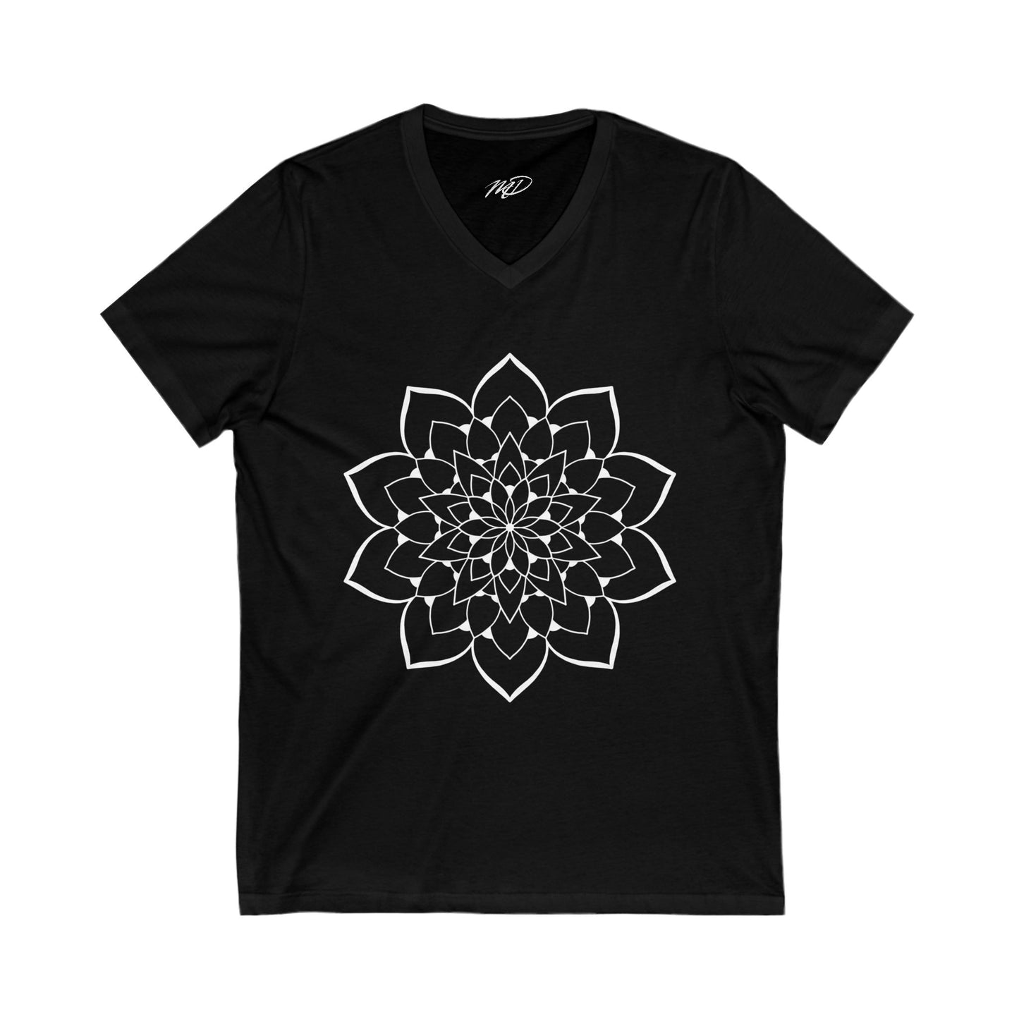 Classic Mandala Jersey Short Sleeve V-Neck Tee