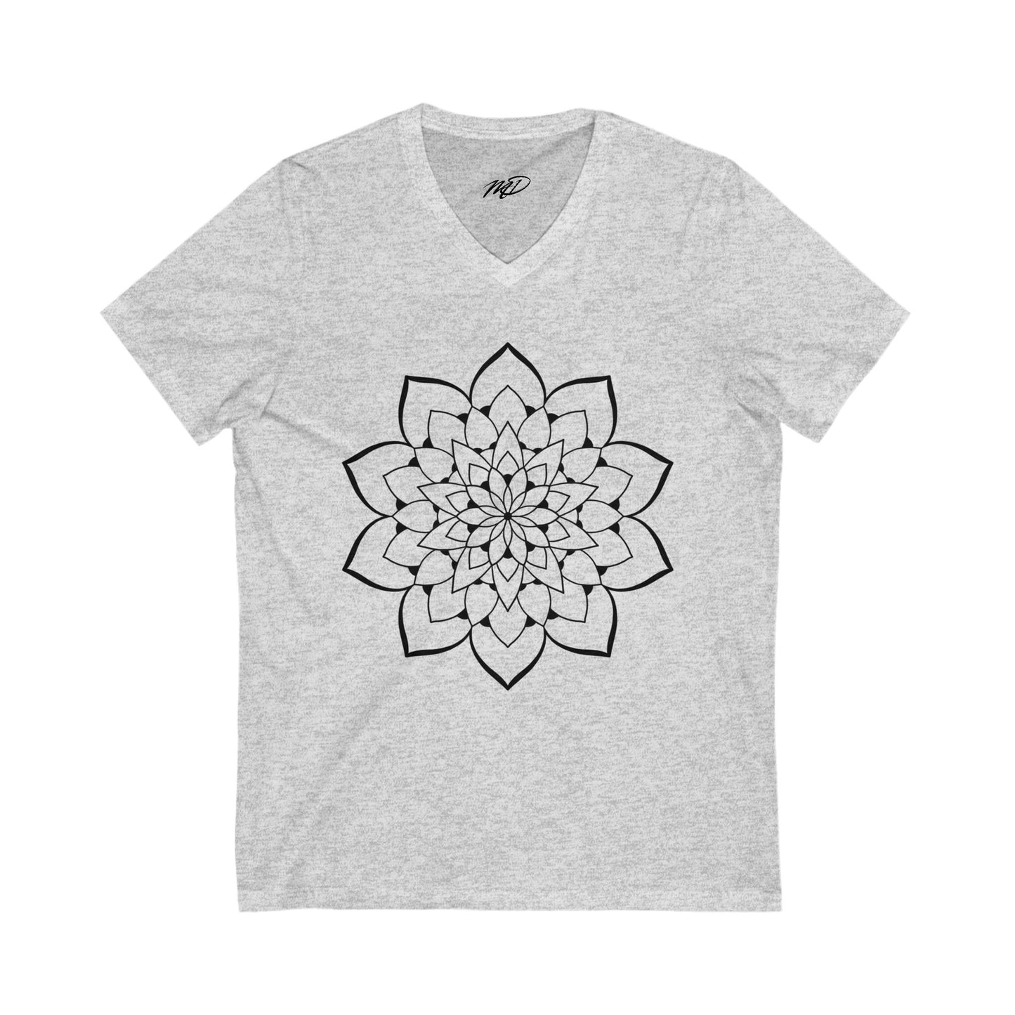 Classic Mandala Jersey Short Sleeve V-Neck Tee