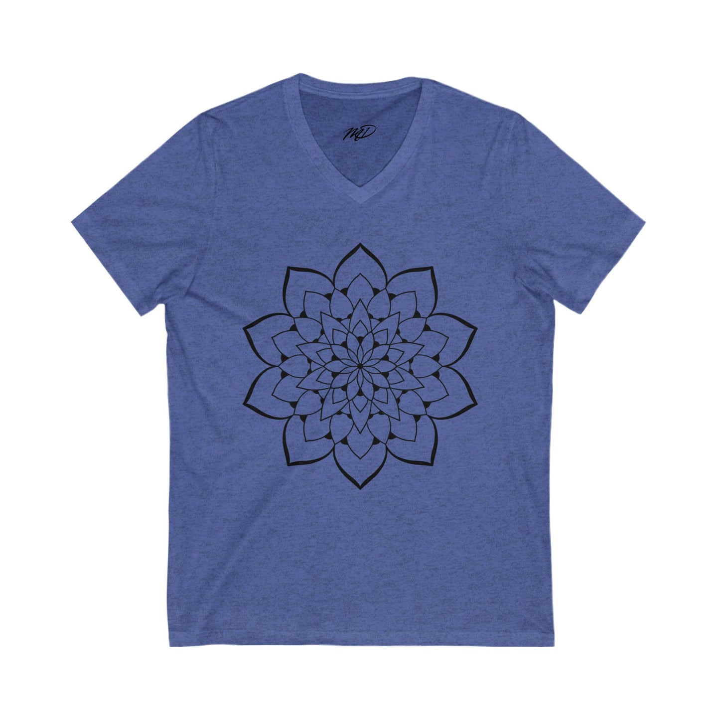 Classic Mandala Jersey Short Sleeve V-Neck Tee