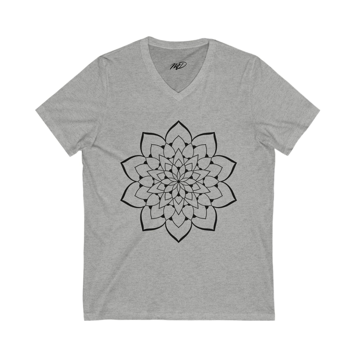 Classic Mandala Jersey Short Sleeve V-Neck Tee