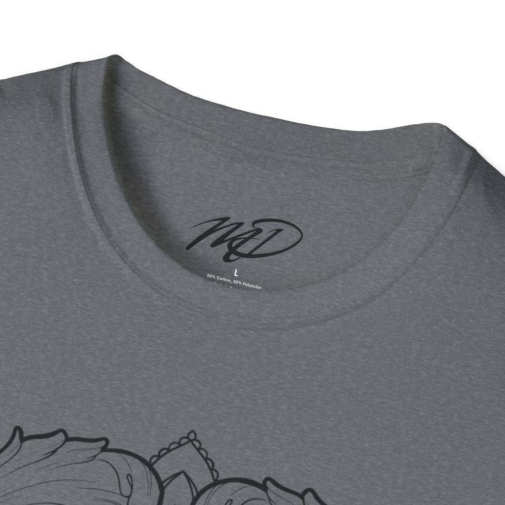 Filigree Heart Mandala Unisex Softstyle T-Shirt