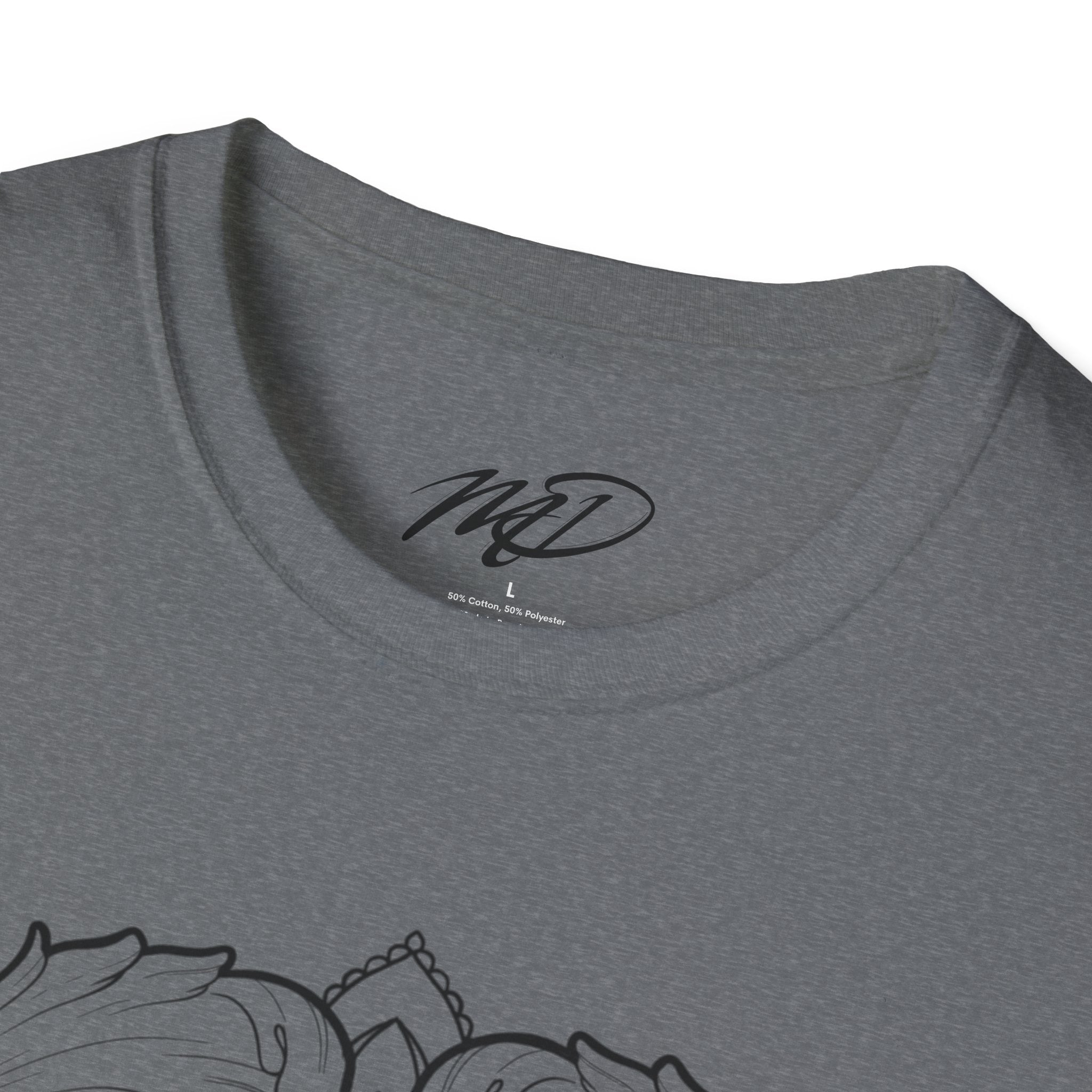 Filigree Heart Mandala Unisex Softstyle T-Shirt