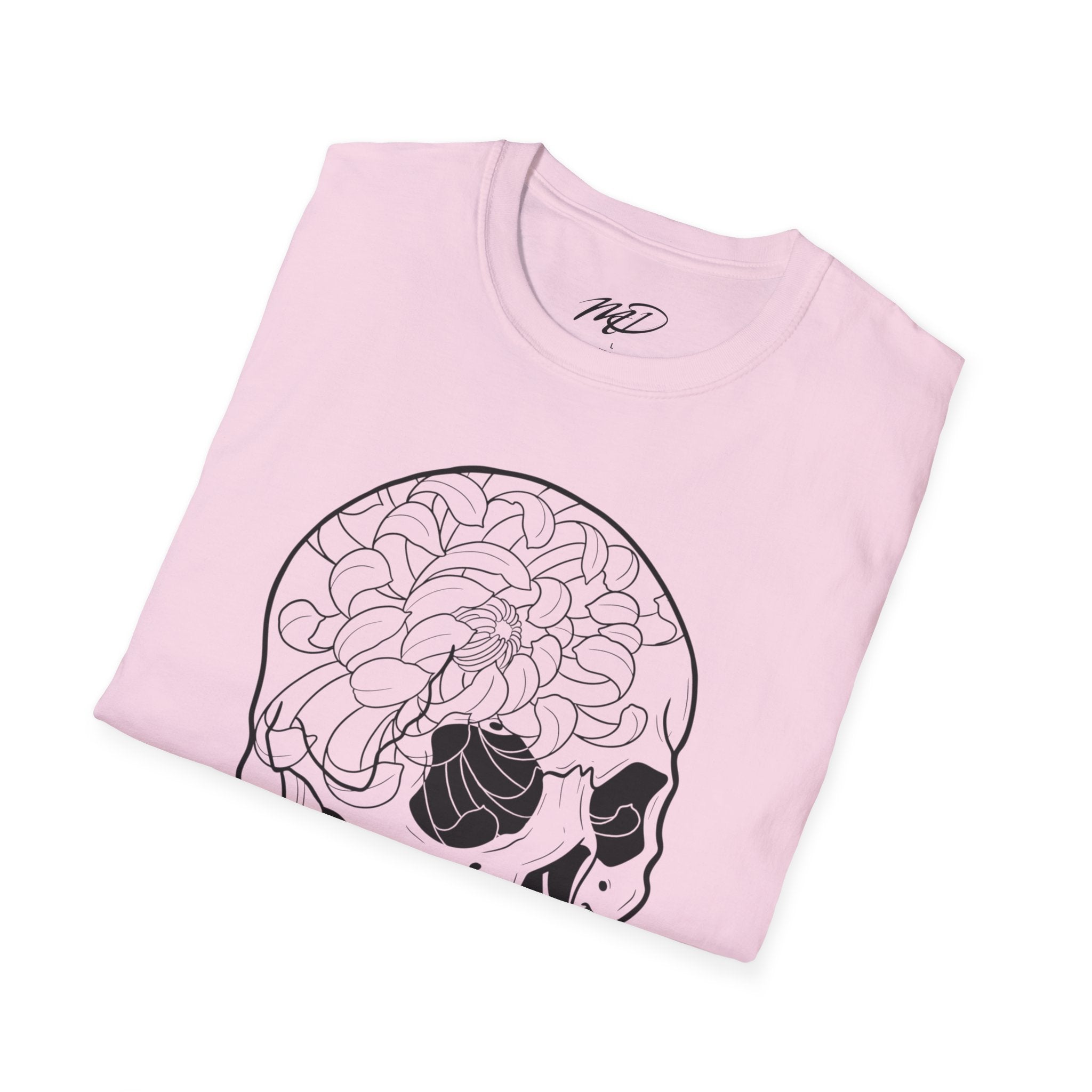 Floral Skull Unisex Softstyle T-Shirt