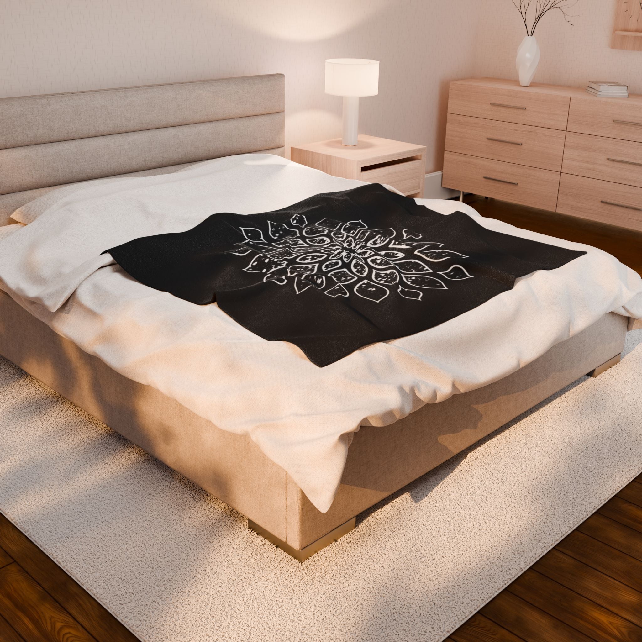 Splatter Mandala Plush Blanket