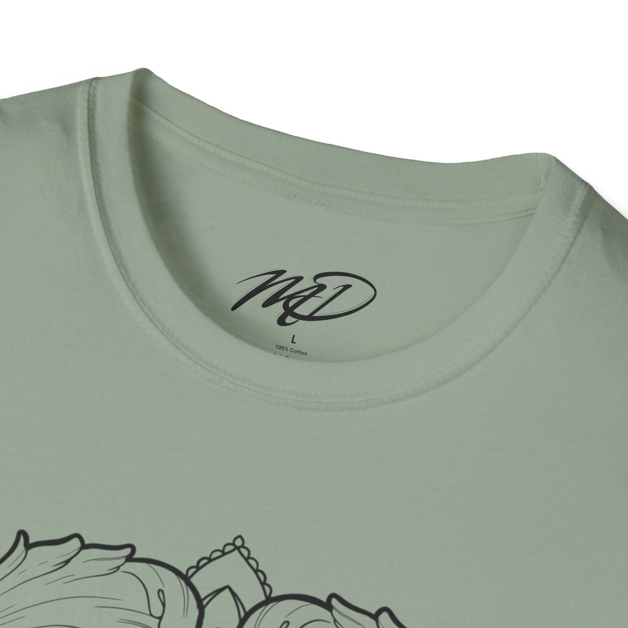 Filigree Heart Mandala Unisex Softstyle T-Shirt