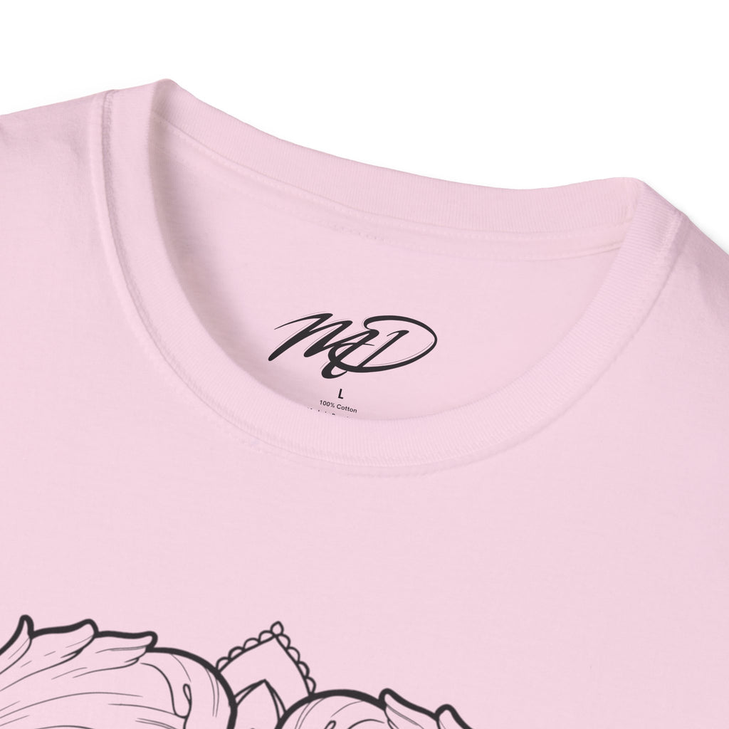 Filigree Heart Mandala Unisex Softstyle T-Shirt