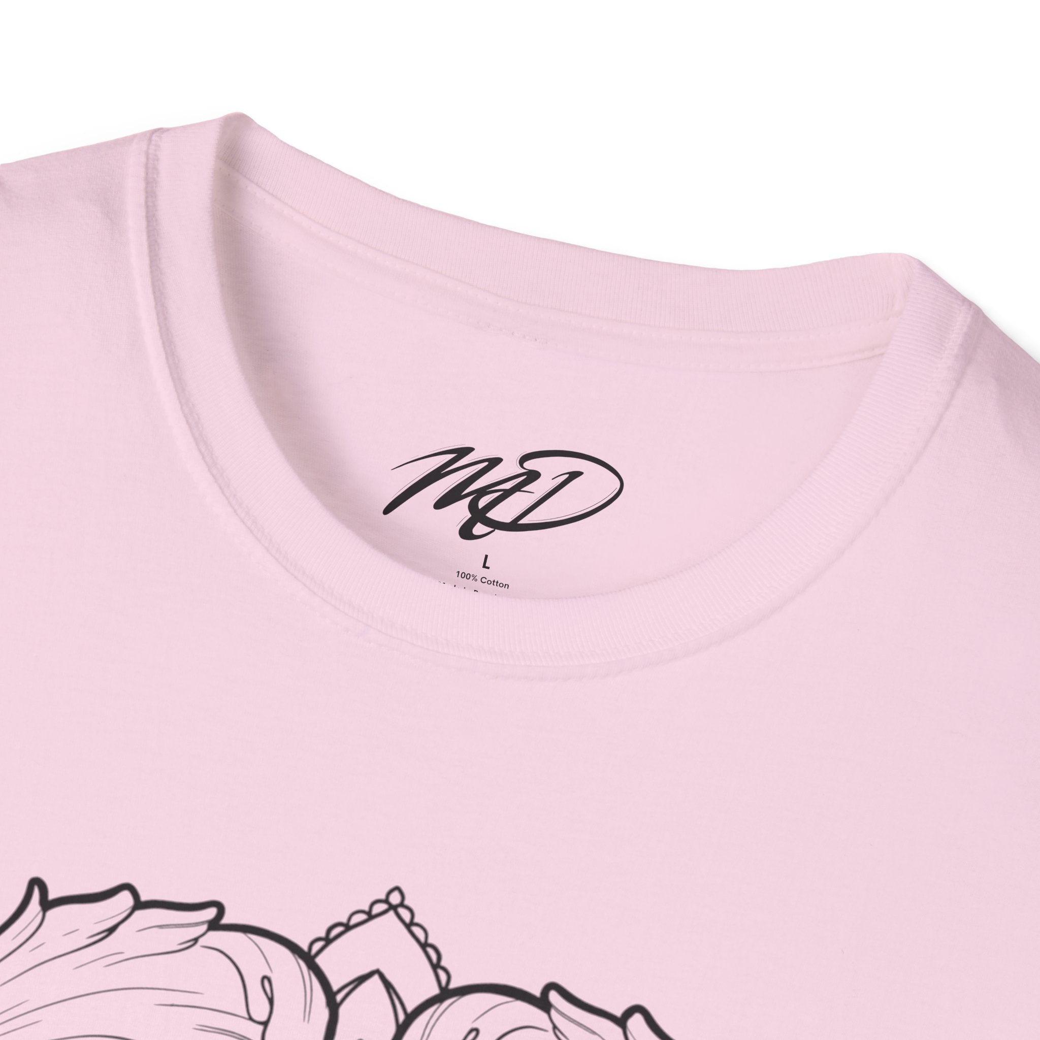 Filigree Heart Mandala Unisex Softstyle T-Shirt