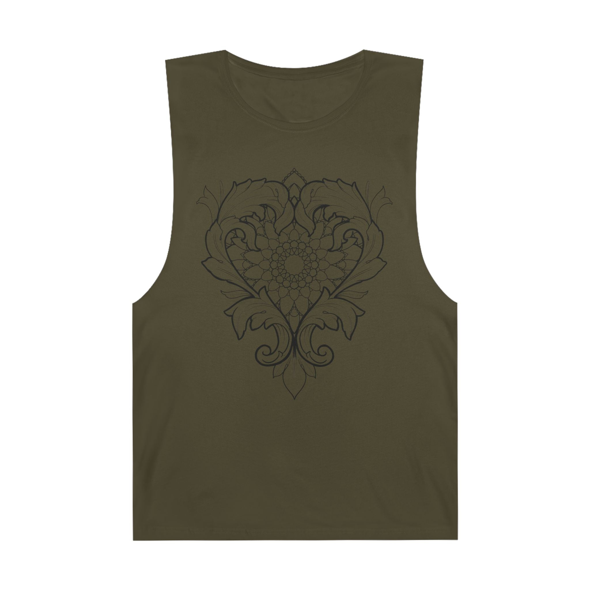 Filigree Heart and Mandala Tank Top