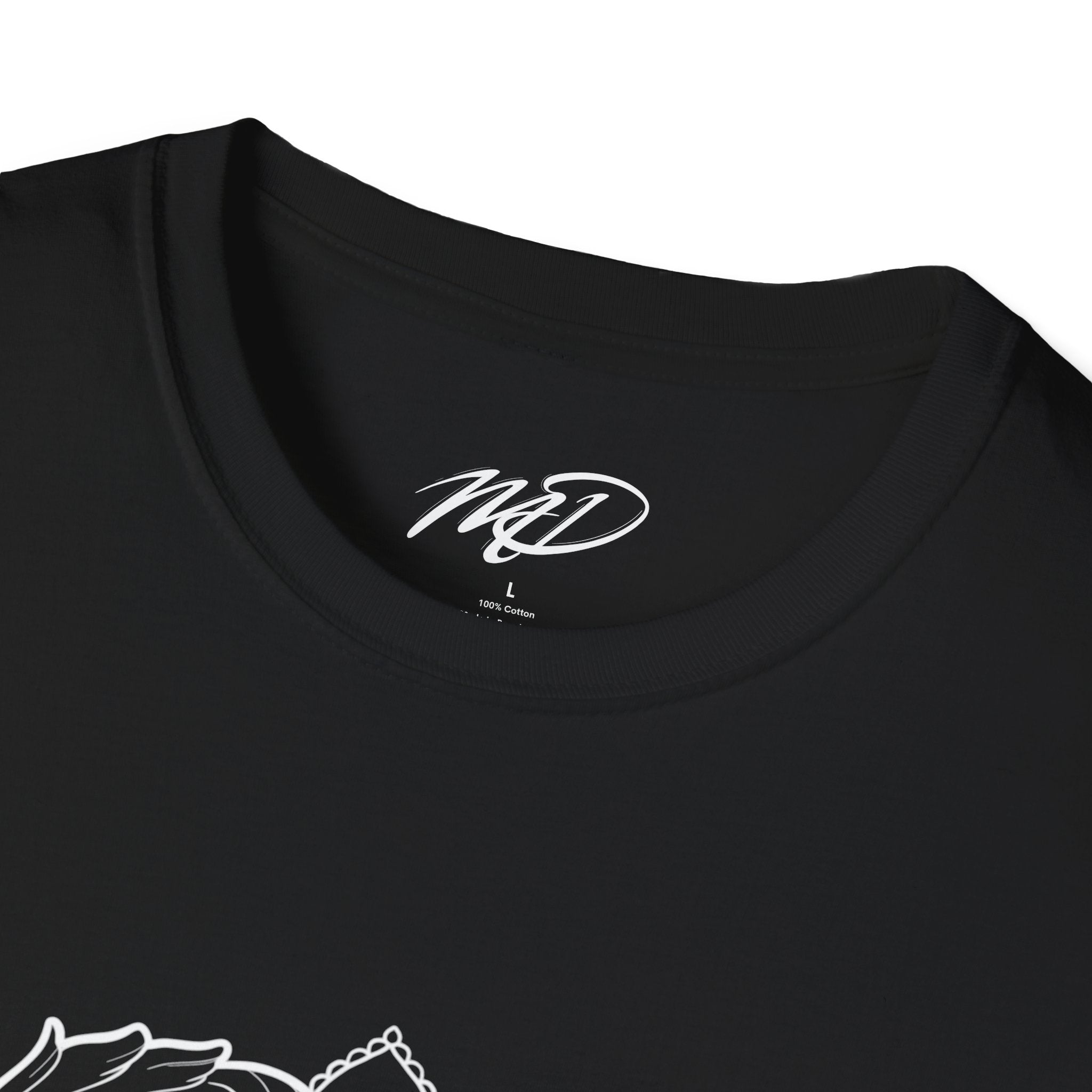 Filigree Heart Mandala Design Unisex Softstyle T-Shirt
