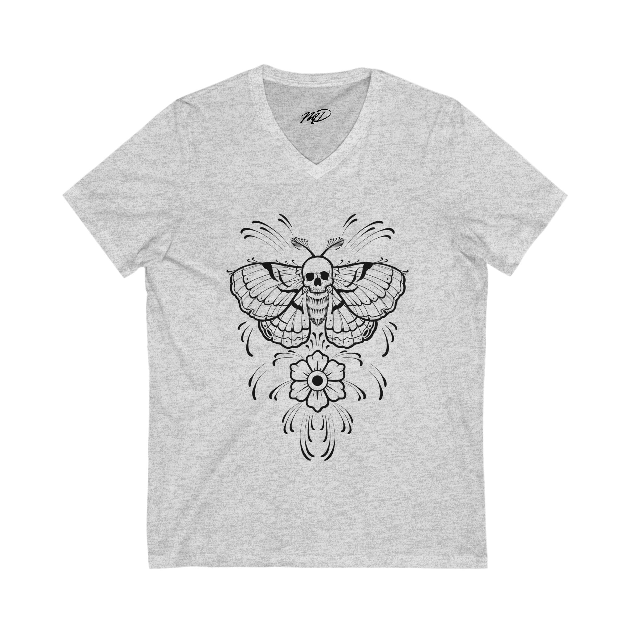 Death Moth Jersey Short Sleeve V-Neck Tee