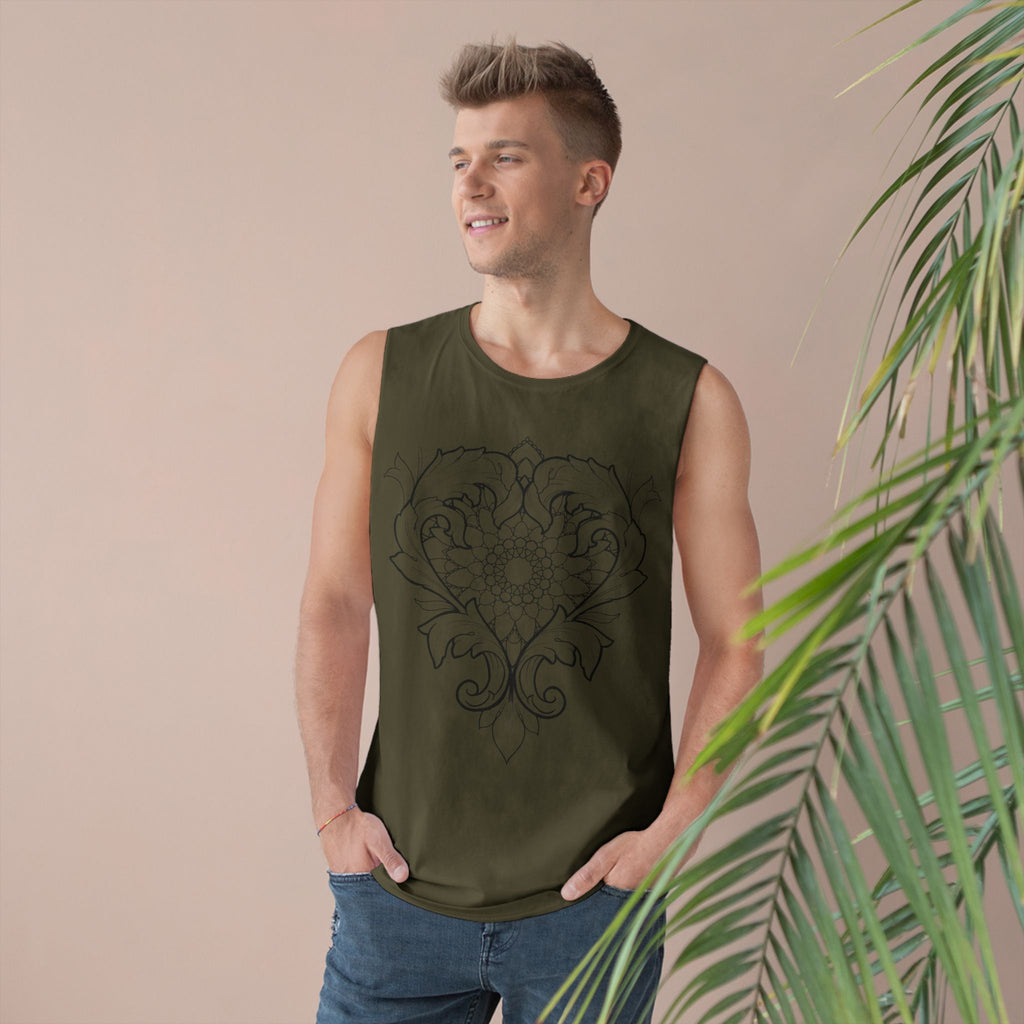 Filigree Heart and Mandala Tank Top