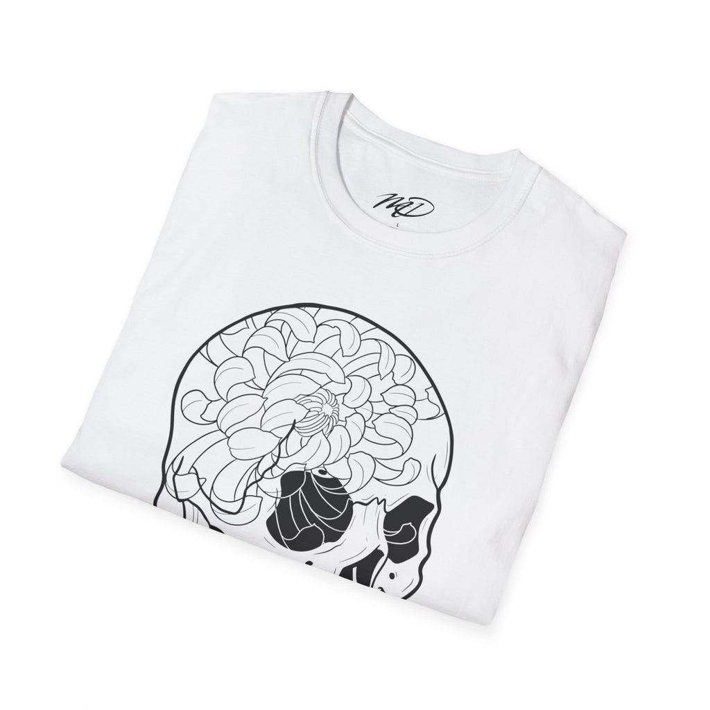 Floral Skull Unisex Softstyle T-Shirt
