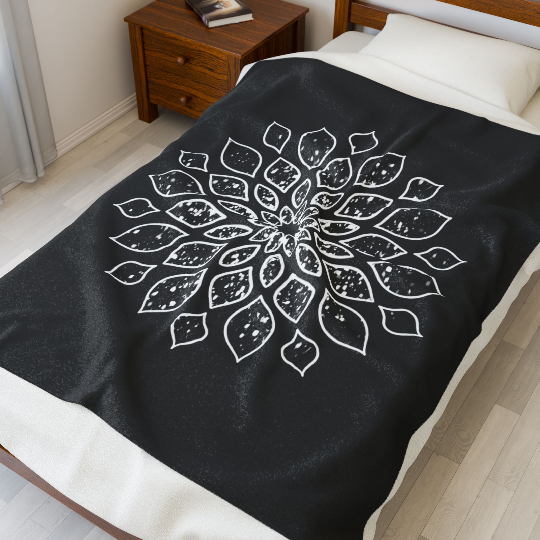 Splatter Mandala Plush Blanket