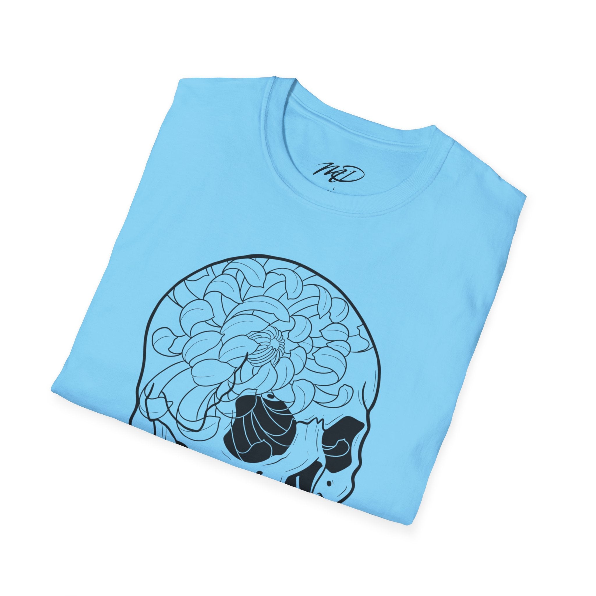 Floral Skull Unisex Softstyle T-Shirt