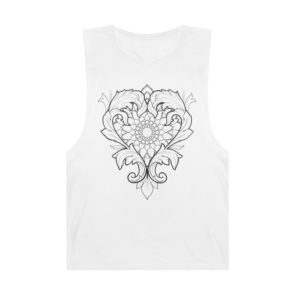 Filigree Heart and Mandala Tank Top