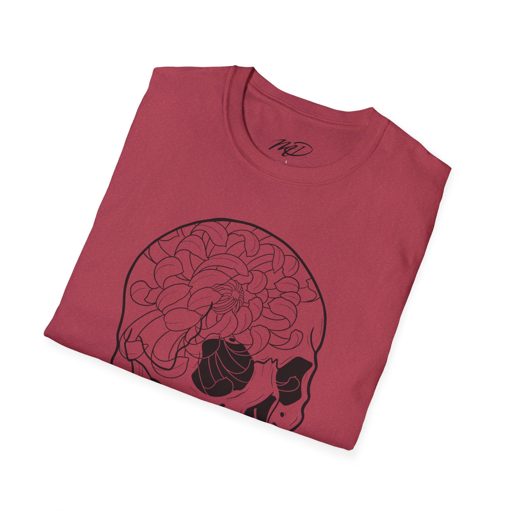 Floral Skull Unisex Softstyle T-Shirt