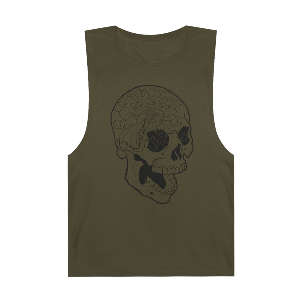 Floral Skull Tank Top