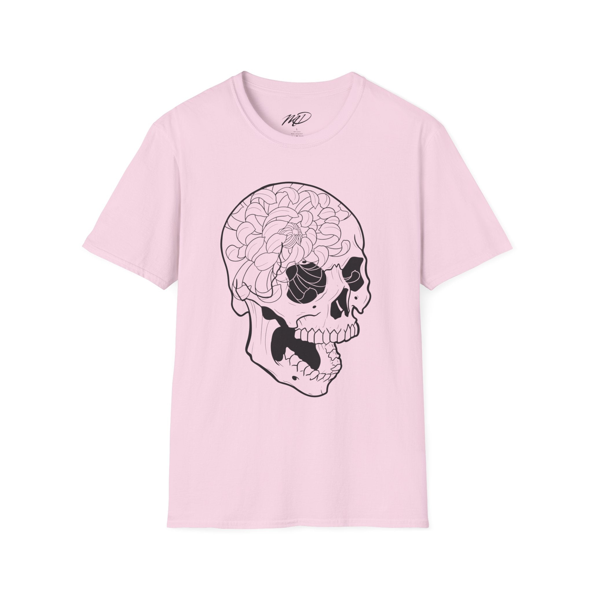 Floral Skull Unisex Softstyle T-Shirt