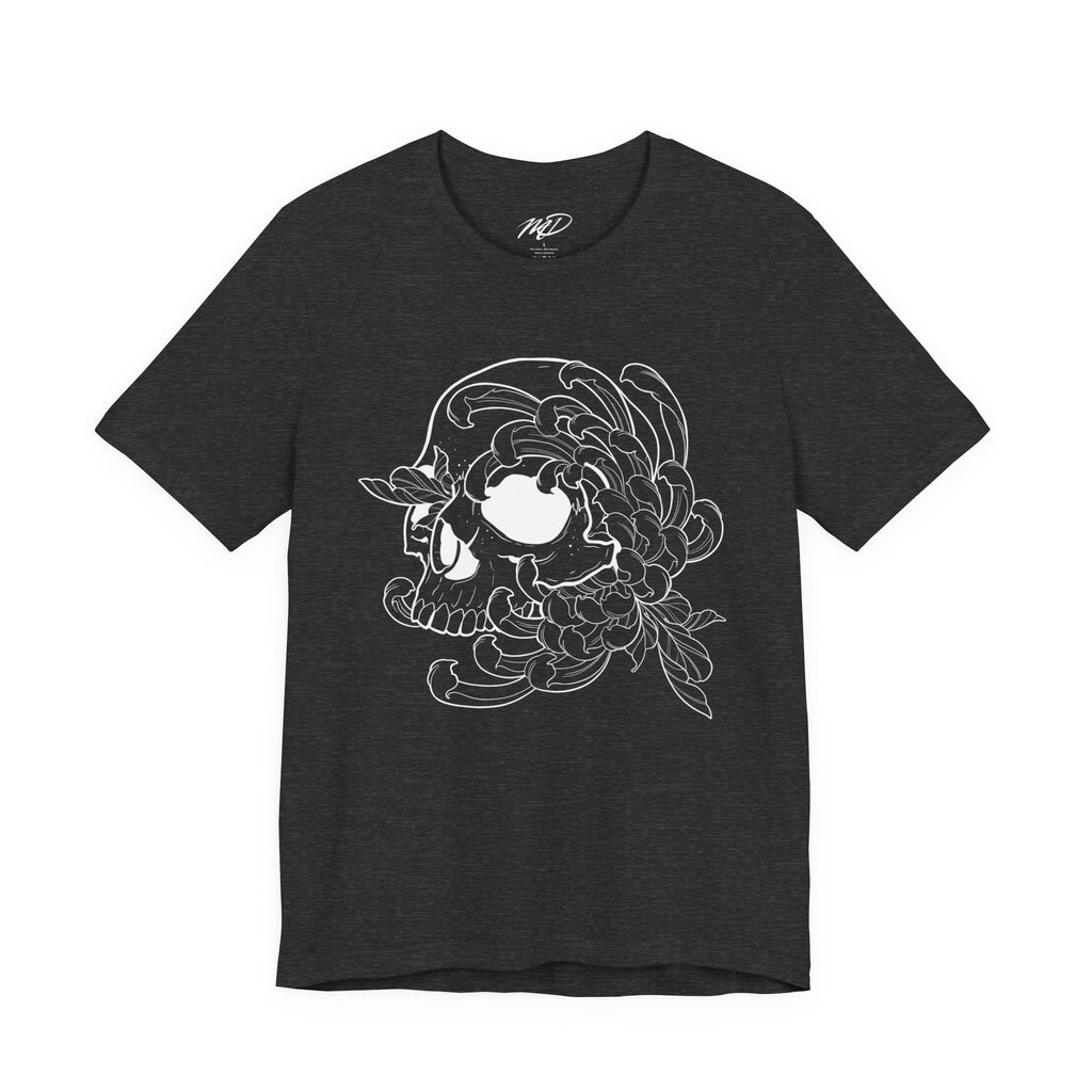 Floral skull Jersey Short Sleeve Tee