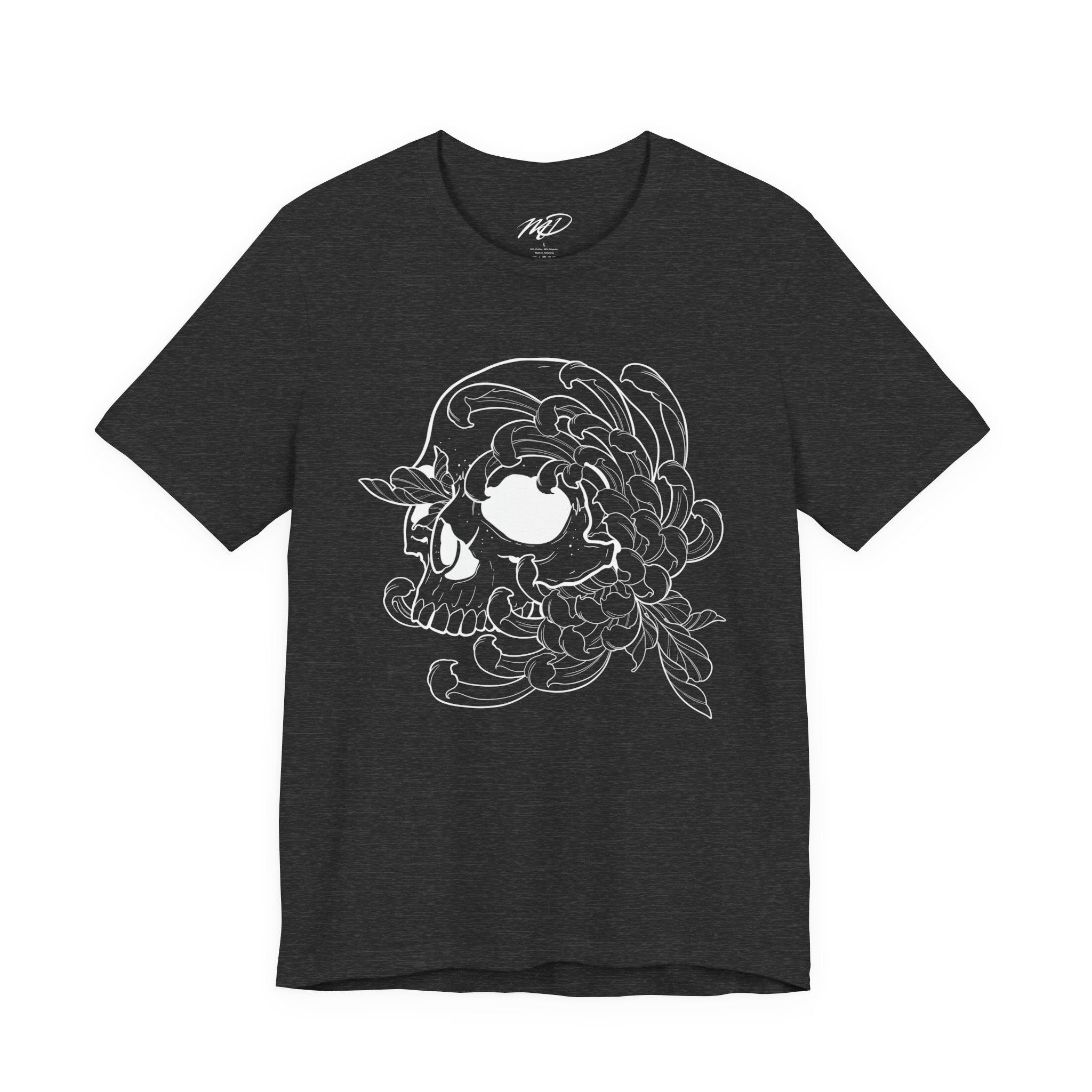 Floral skull Jersey Short Sleeve Tee