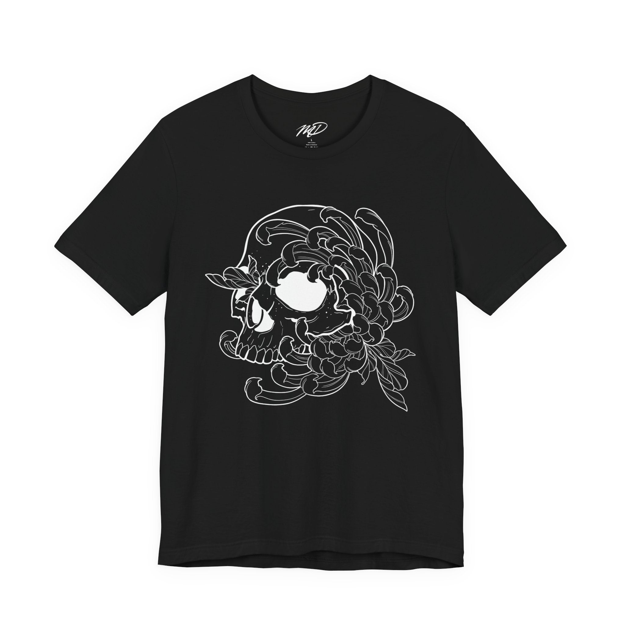 Floral skull Jersey Short Sleeve Tee