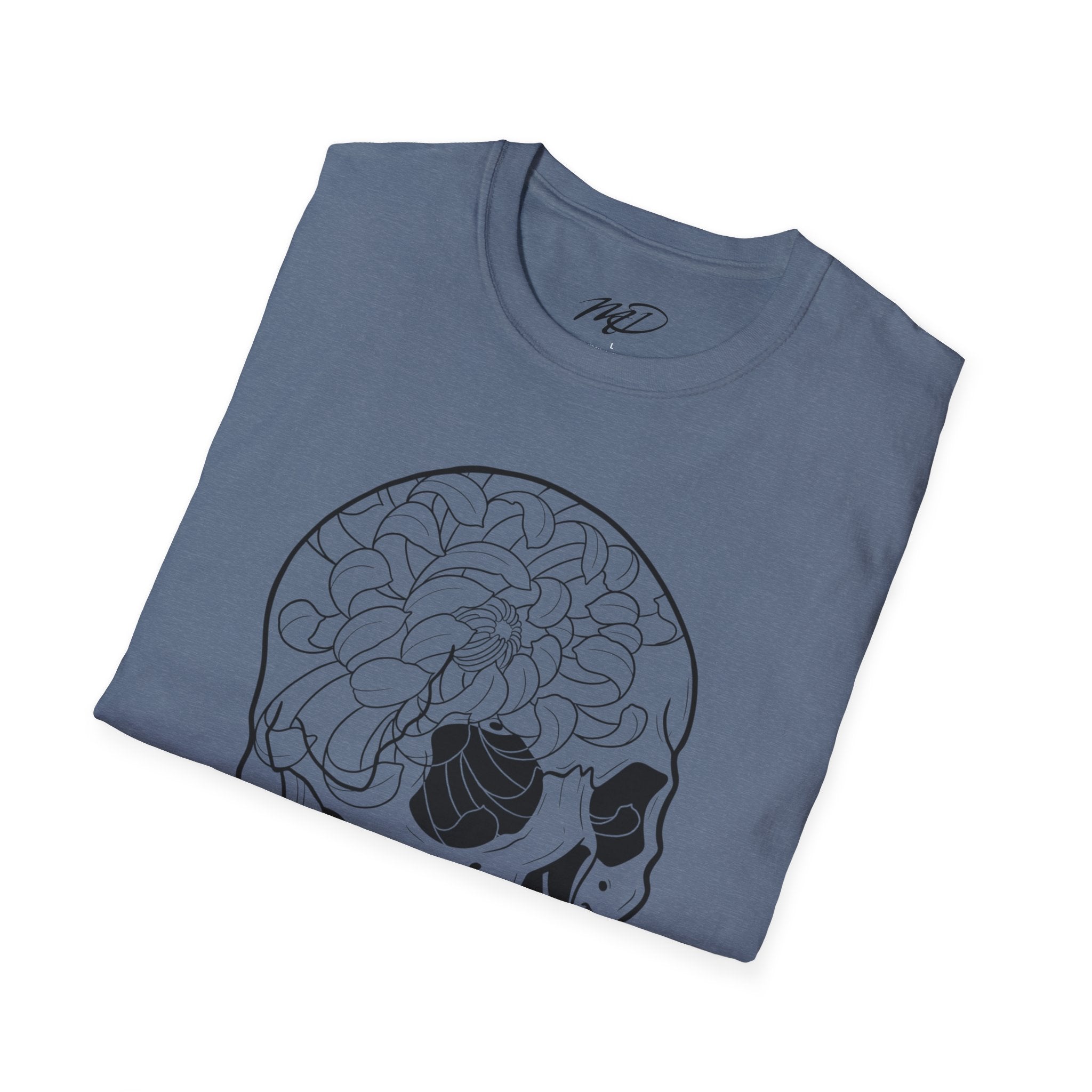 Floral Skull Unisex Softstyle T-Shirt