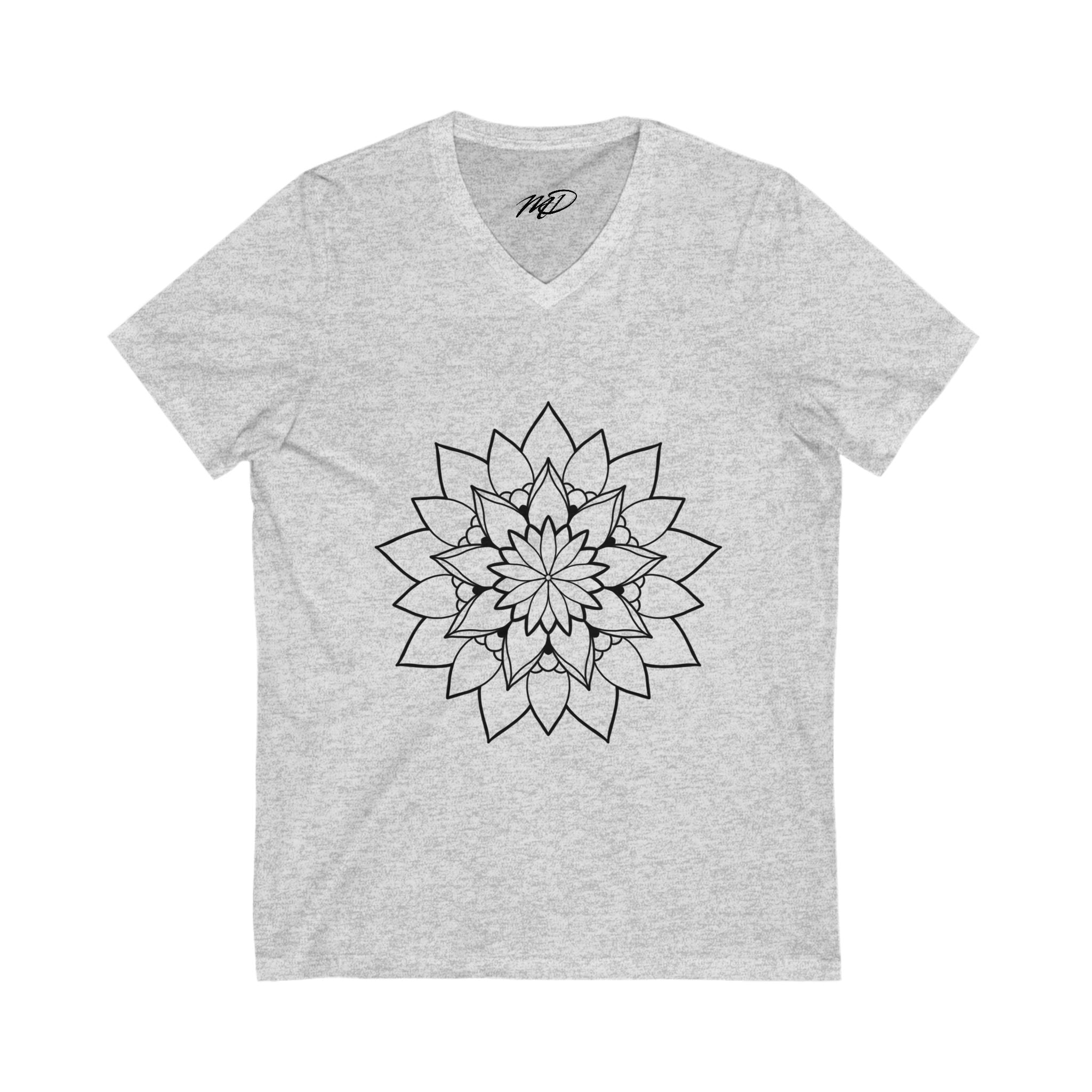 Flower Dala Jersey V-Neck Tee