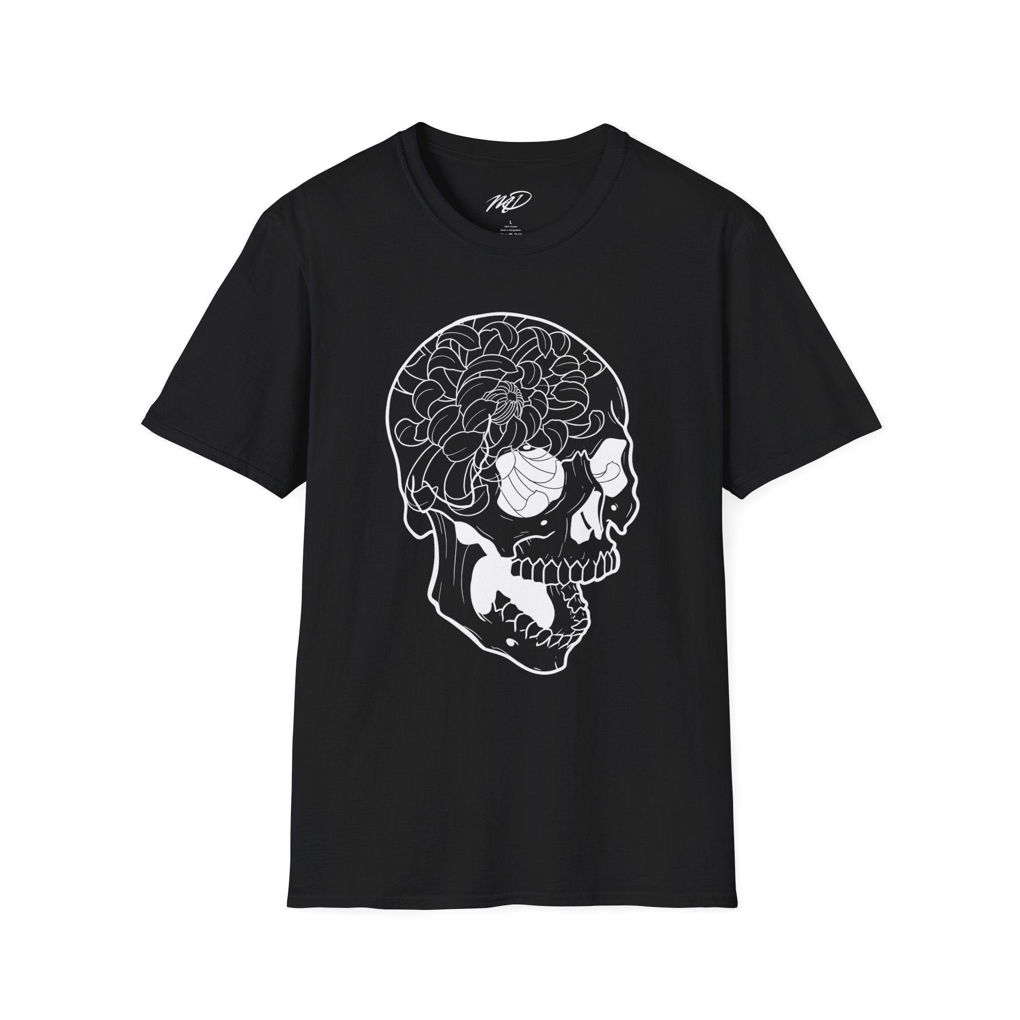 Floral Skull Unisex Softstyle T-Shirt