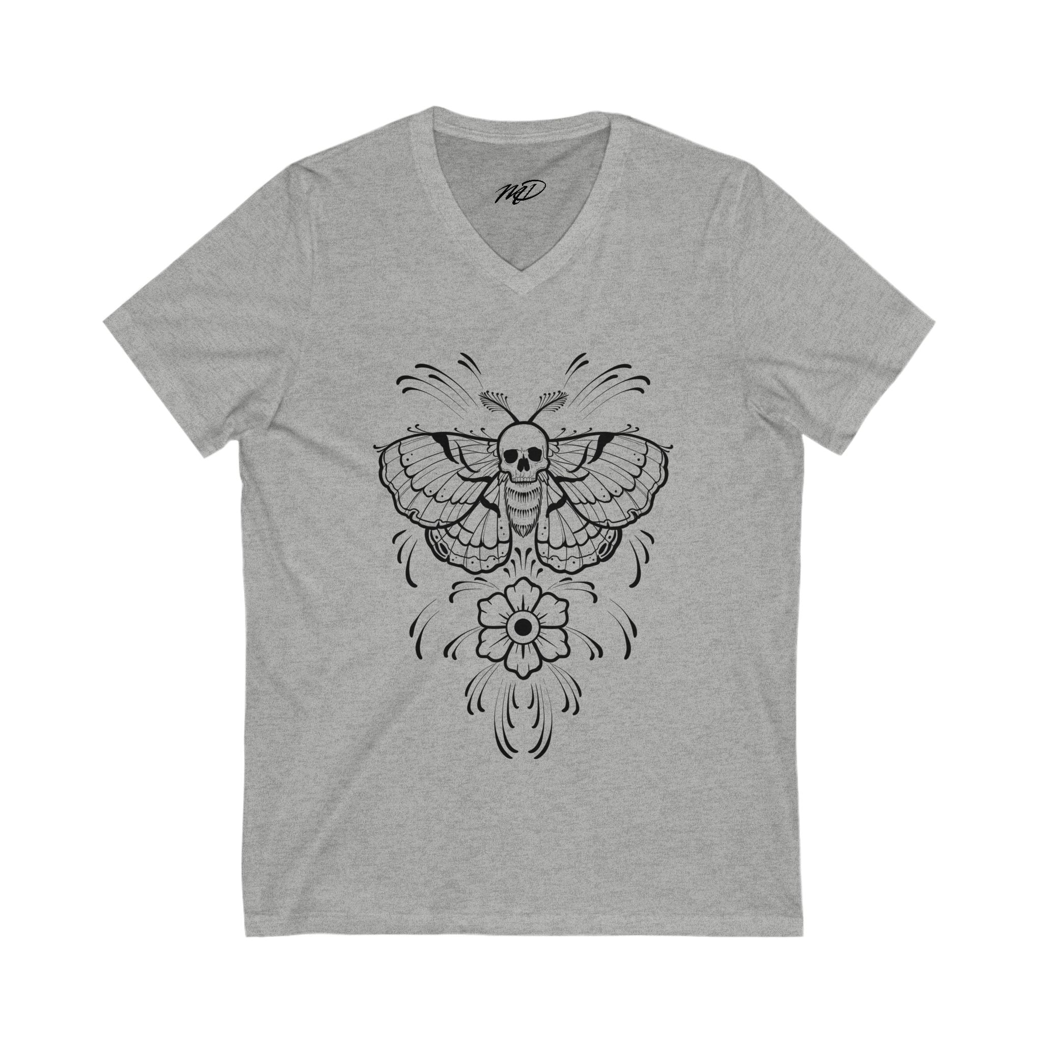 Death Moth Jersey Short Sleeve V-Neck Tee