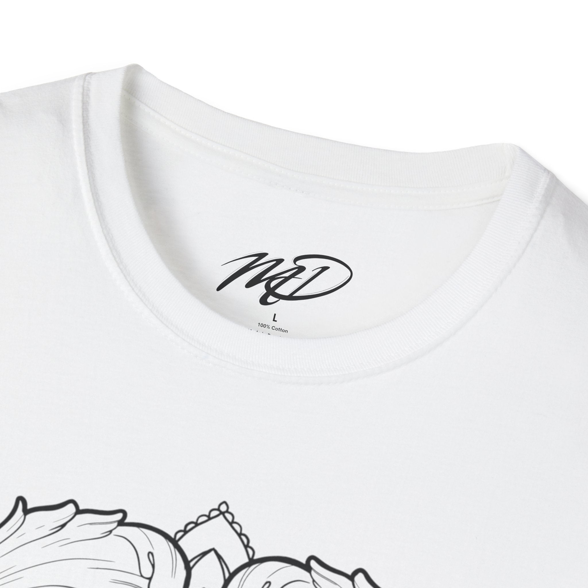 Filigree Heart Mandala Unisex Softstyle T-Shirt