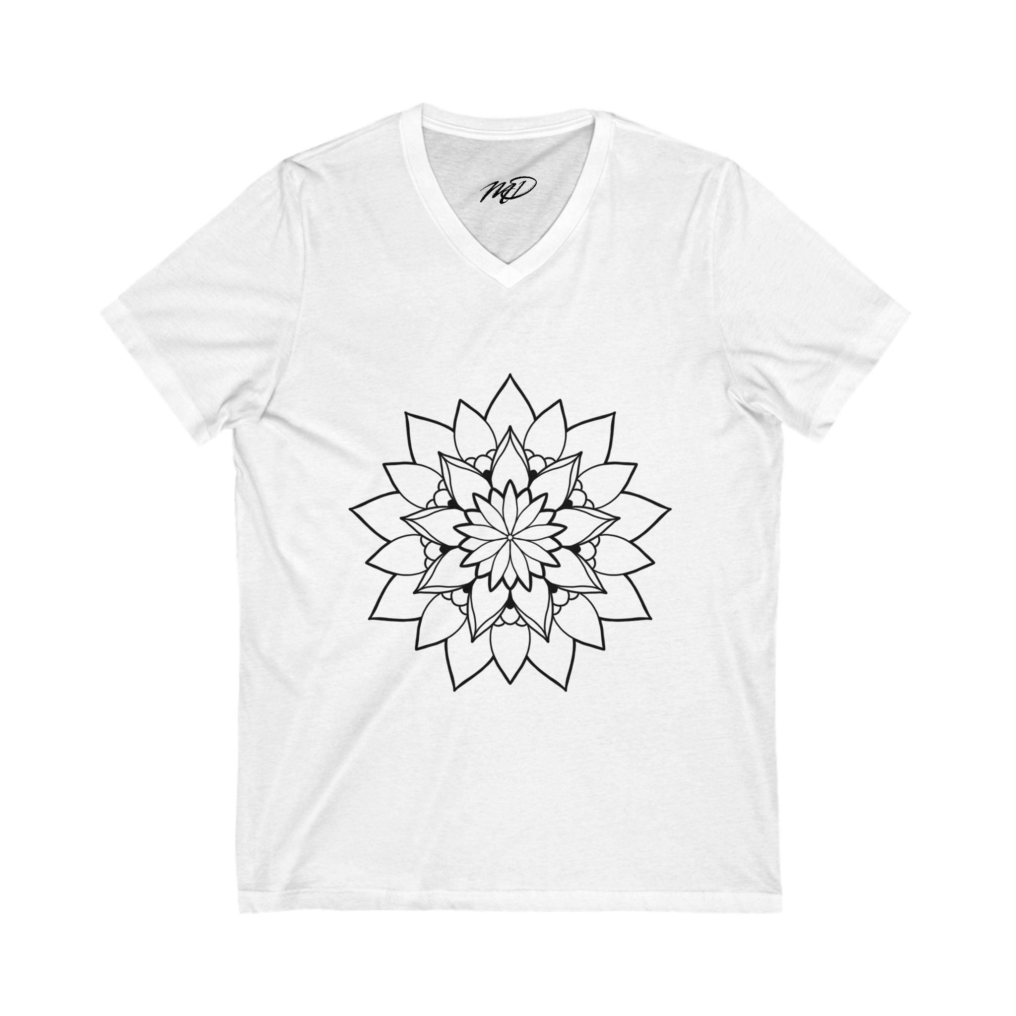 Flower Dala Jersey V-Neck Tee