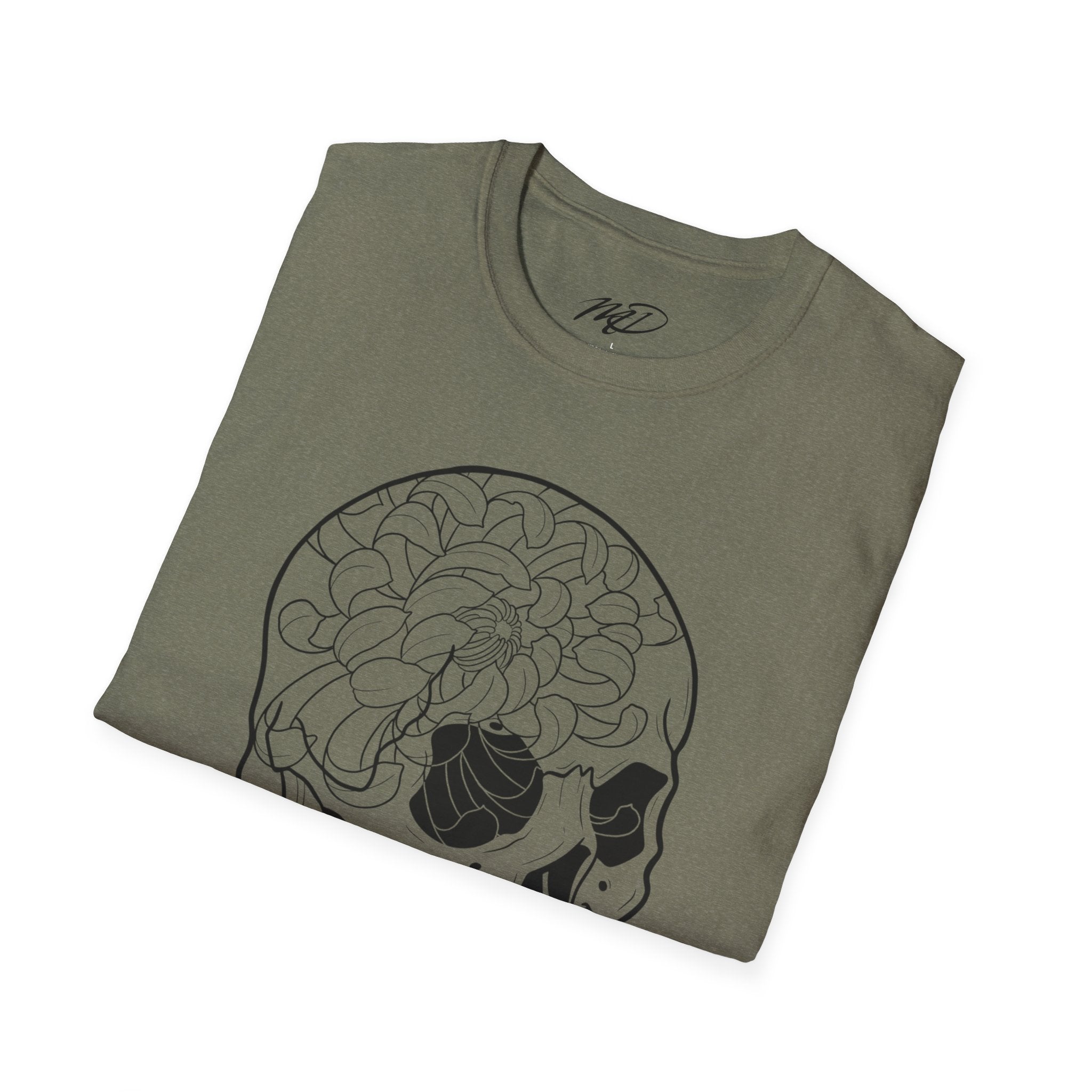 Floral Skull Unisex Softstyle T-Shirt