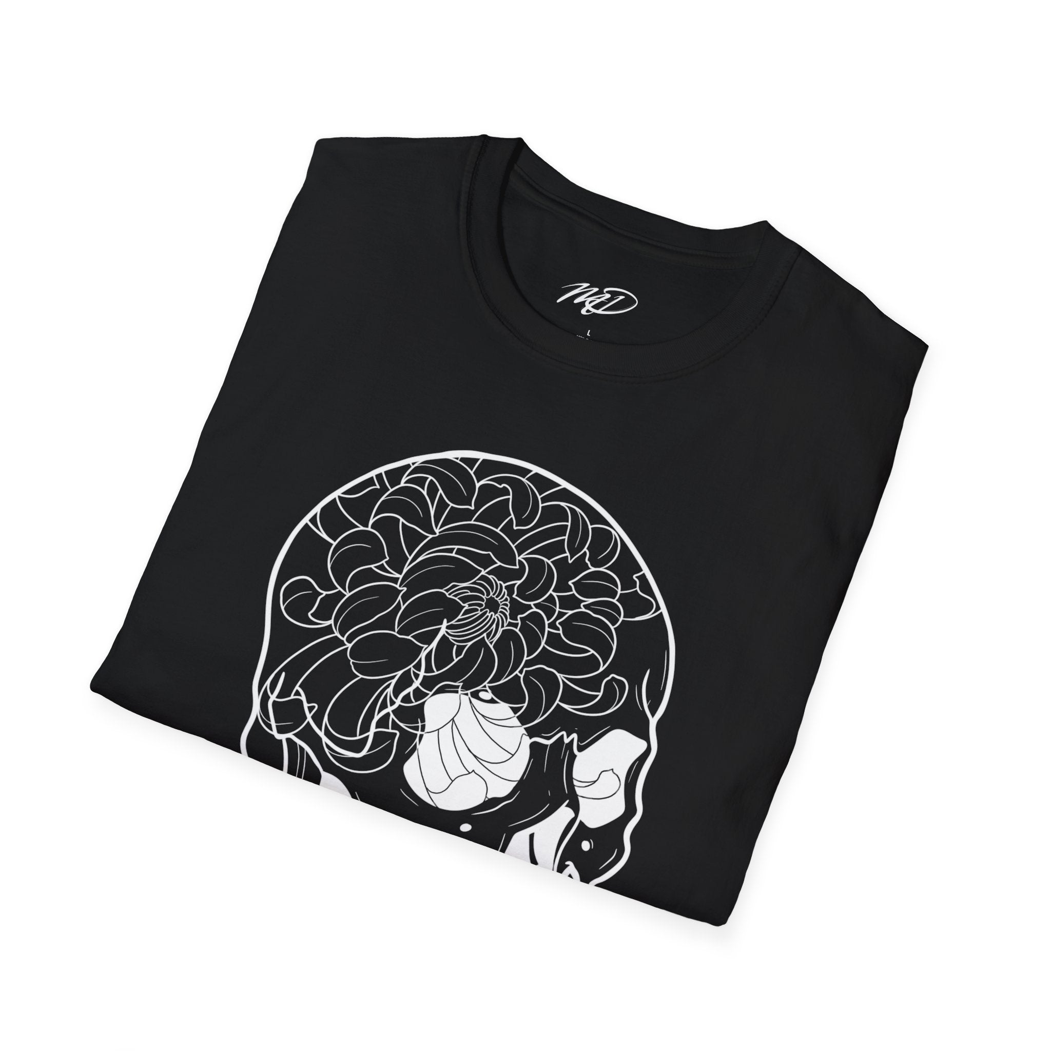 Floral Skull Unisex Softstyle T-Shirt