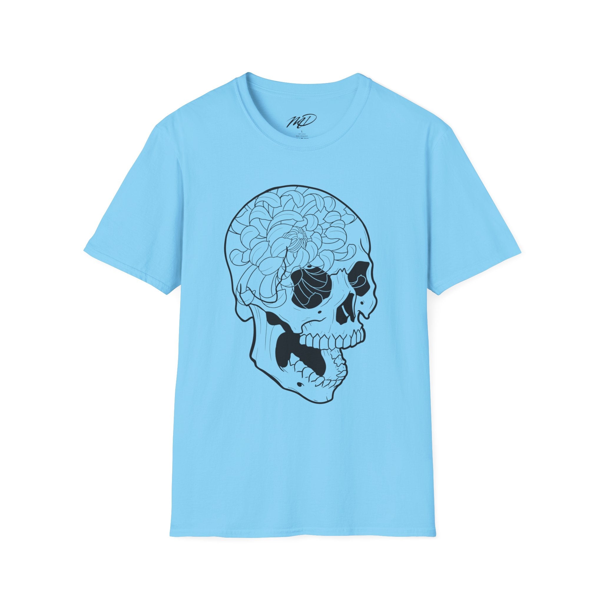 Floral Skull Unisex Softstyle T-Shirt