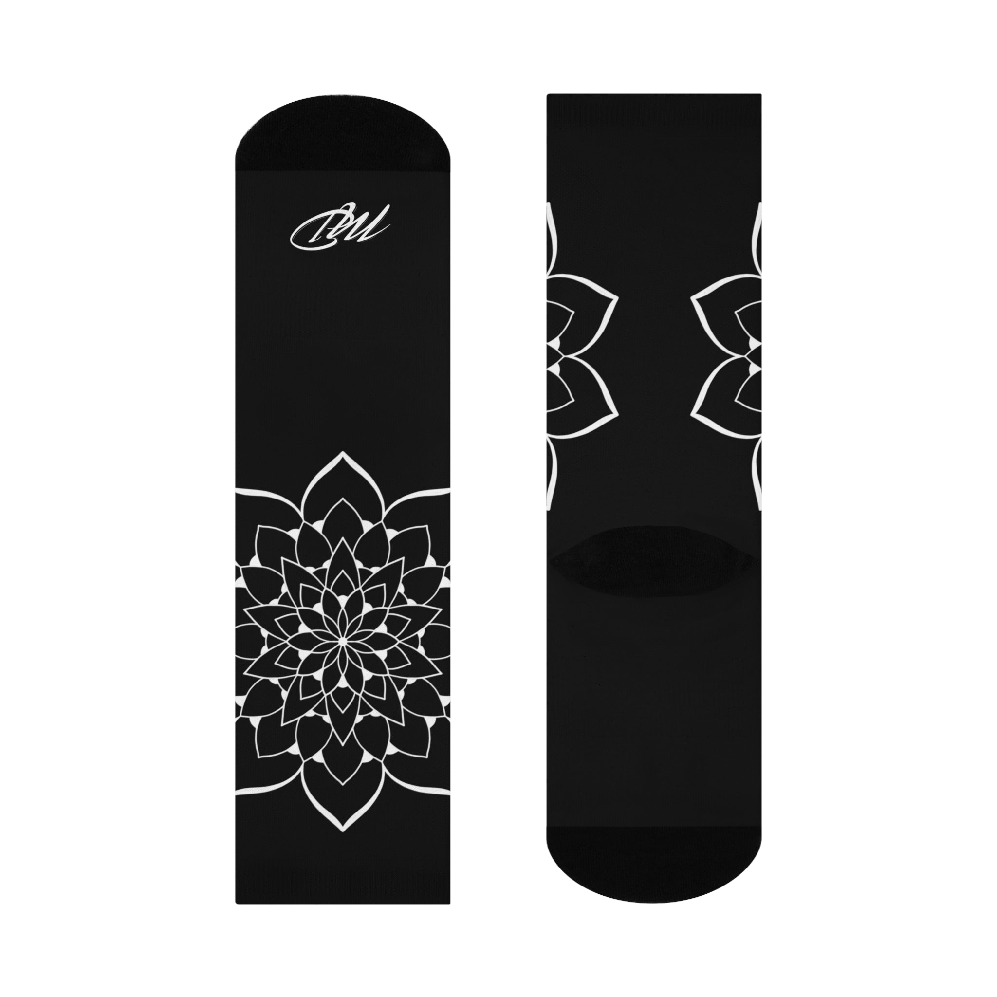 Classic Mandala Cushioned Crew Socks