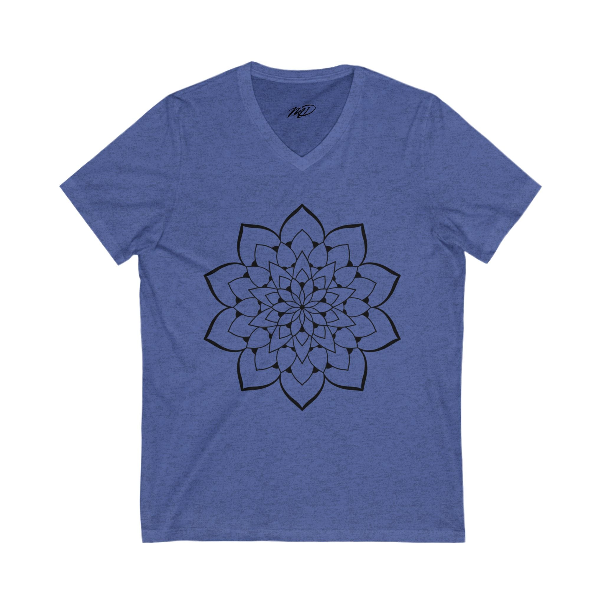 Classic Mandala Jersey Short Sleeve V-Neck Tee