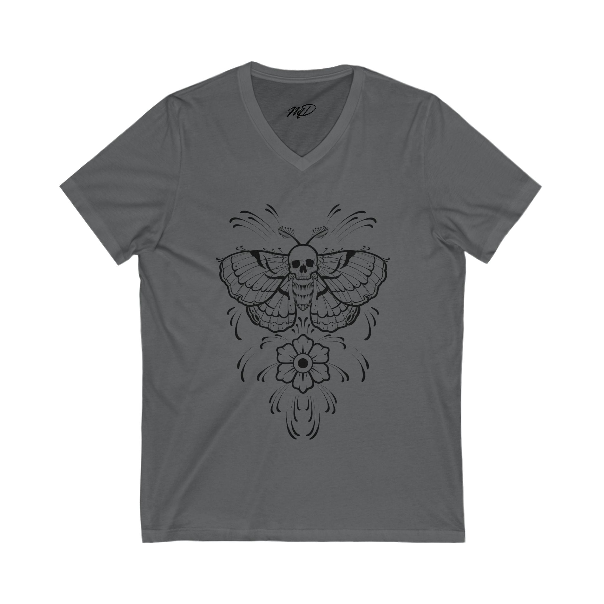 Death Moth Jersey Short Sleeve V-Neck Tee