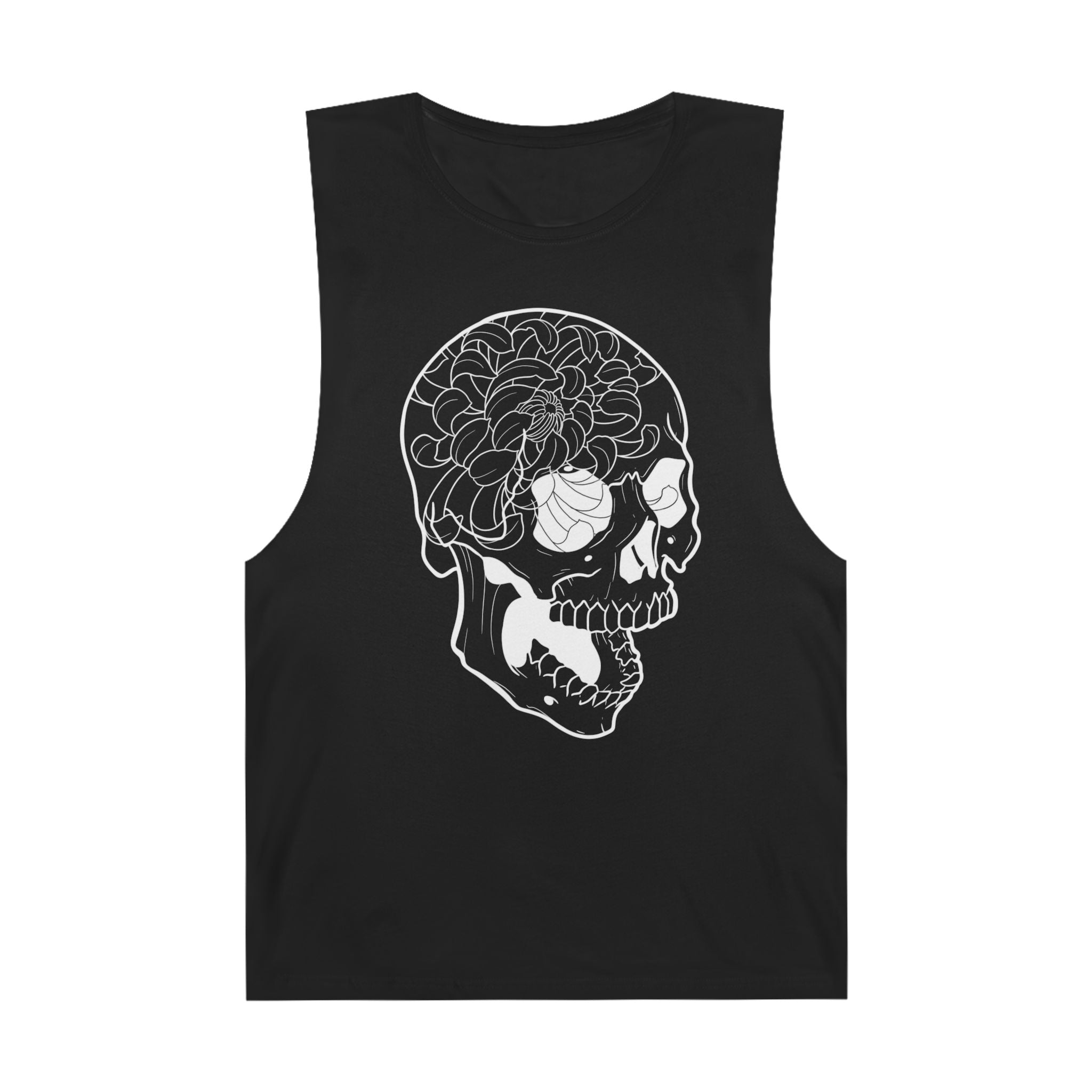 Floral Skull Tank Top