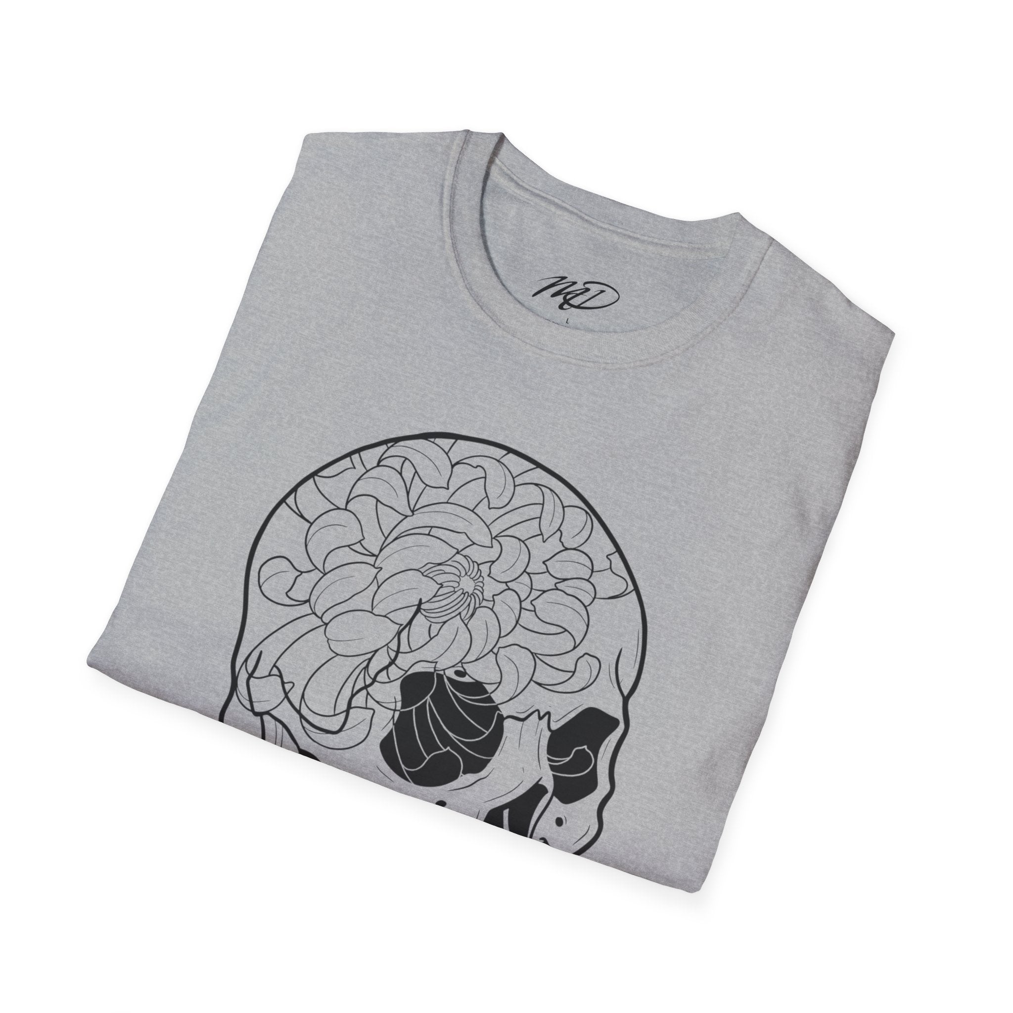 Floral Skull Unisex Softstyle T-Shirt