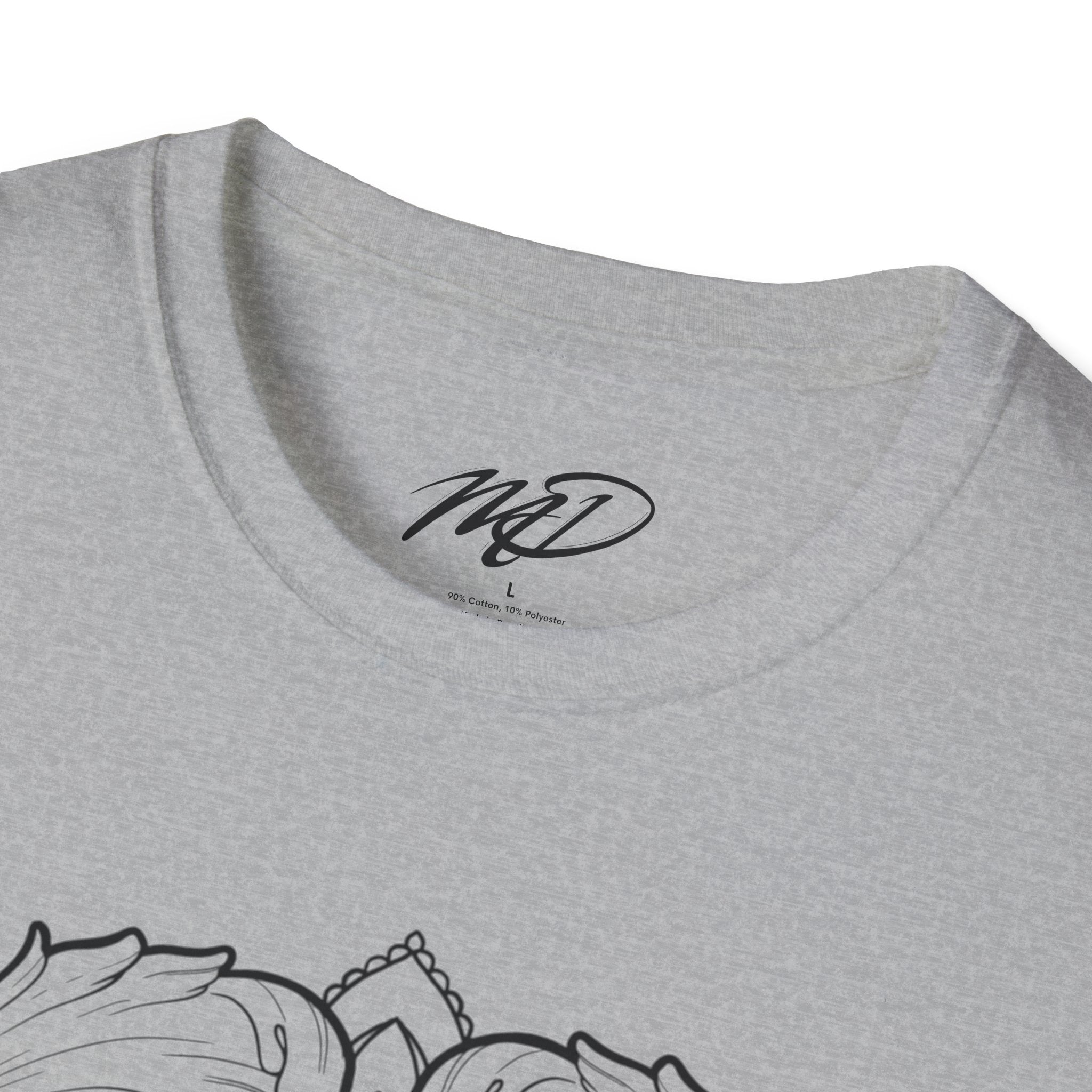 Filigree Heart Mandala Unisex Softstyle T-Shirt